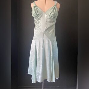 Twinkle by Wenlan Sweetheart Midi Dress 100% silk.